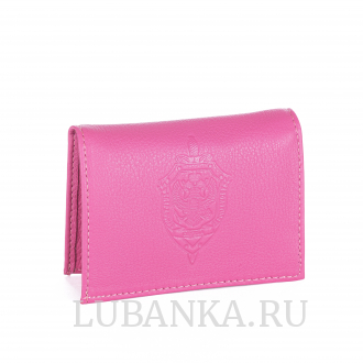 Обложка для удостоверения ФСБ розовая