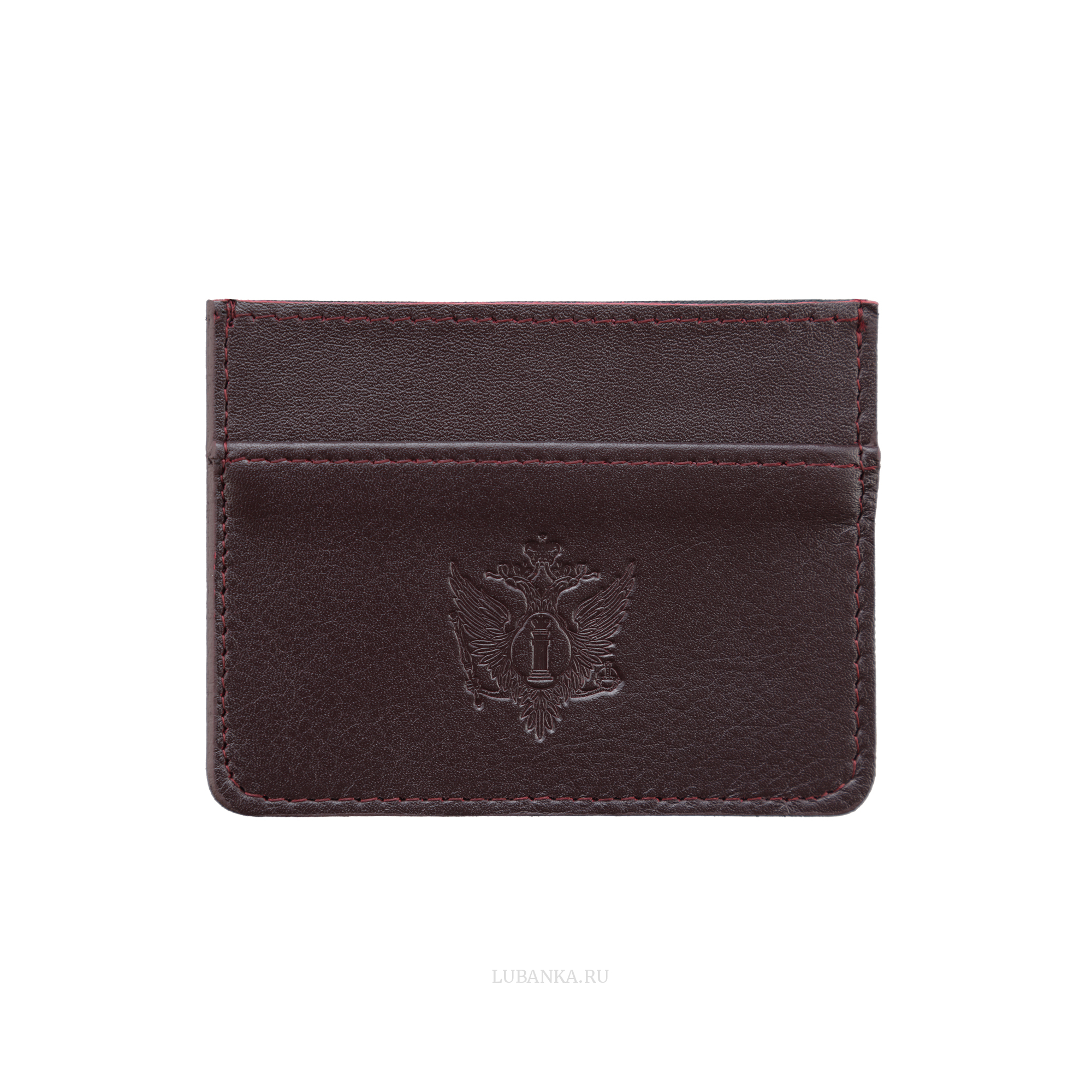 Картхолдер двухсторонний Министерство Юстиции бордовый
