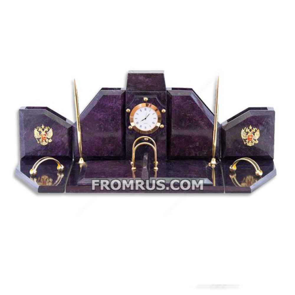 Настольный набор для руководителя «Консул» из камня