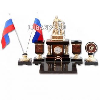 Настольный набор для руководителя «Россия» из камня